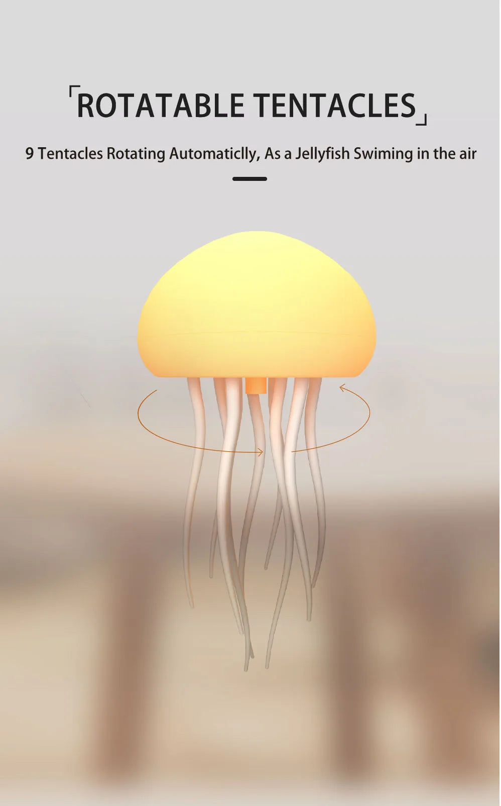 Cartoon Jellyfish Night Light