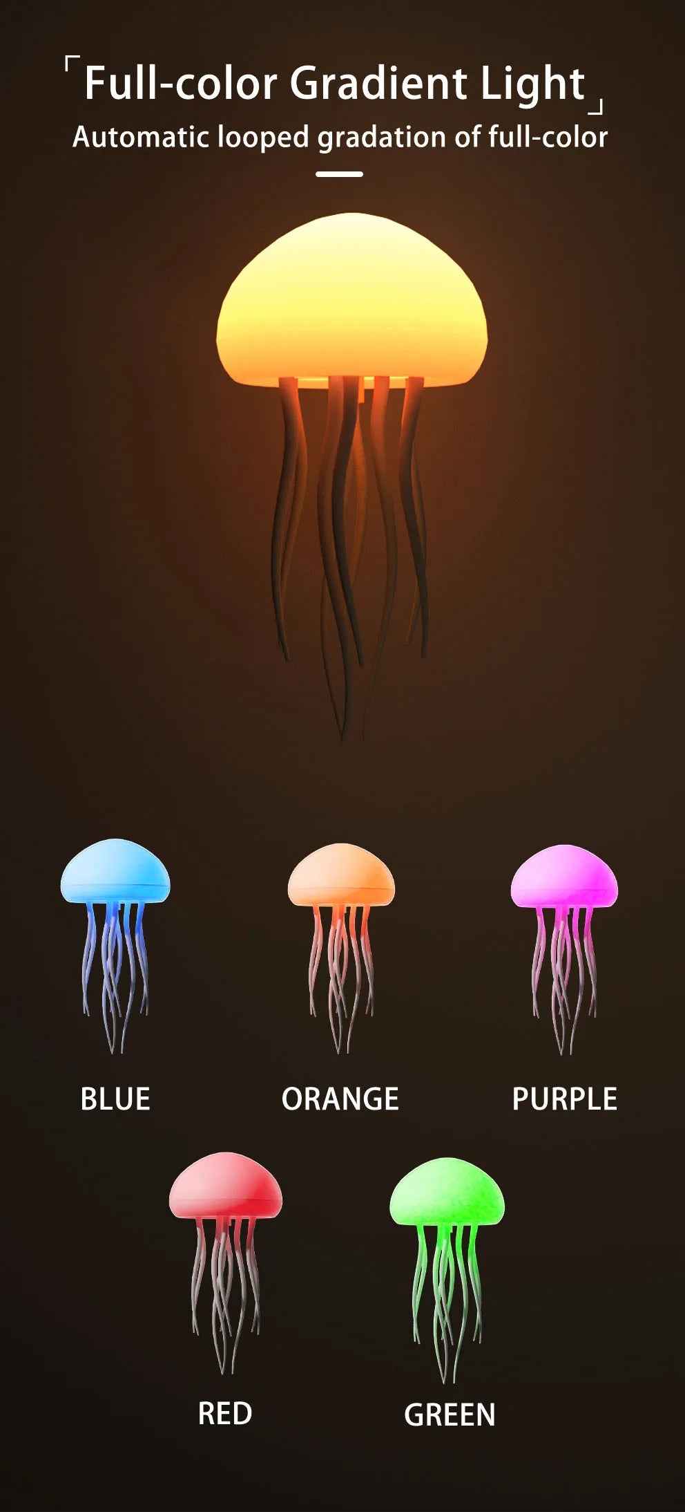 Cartoon Jellyfish Night Light