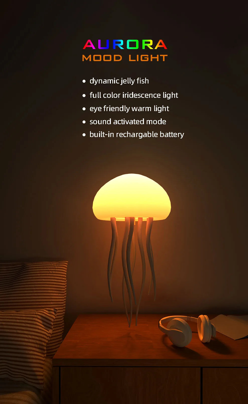 Cartoon Jellyfish Night Light