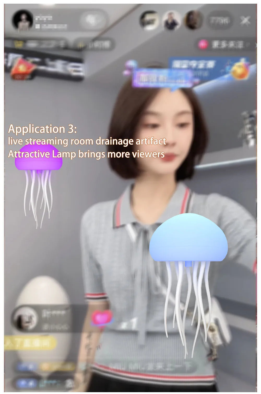 Cartoon Jellyfish Night Light